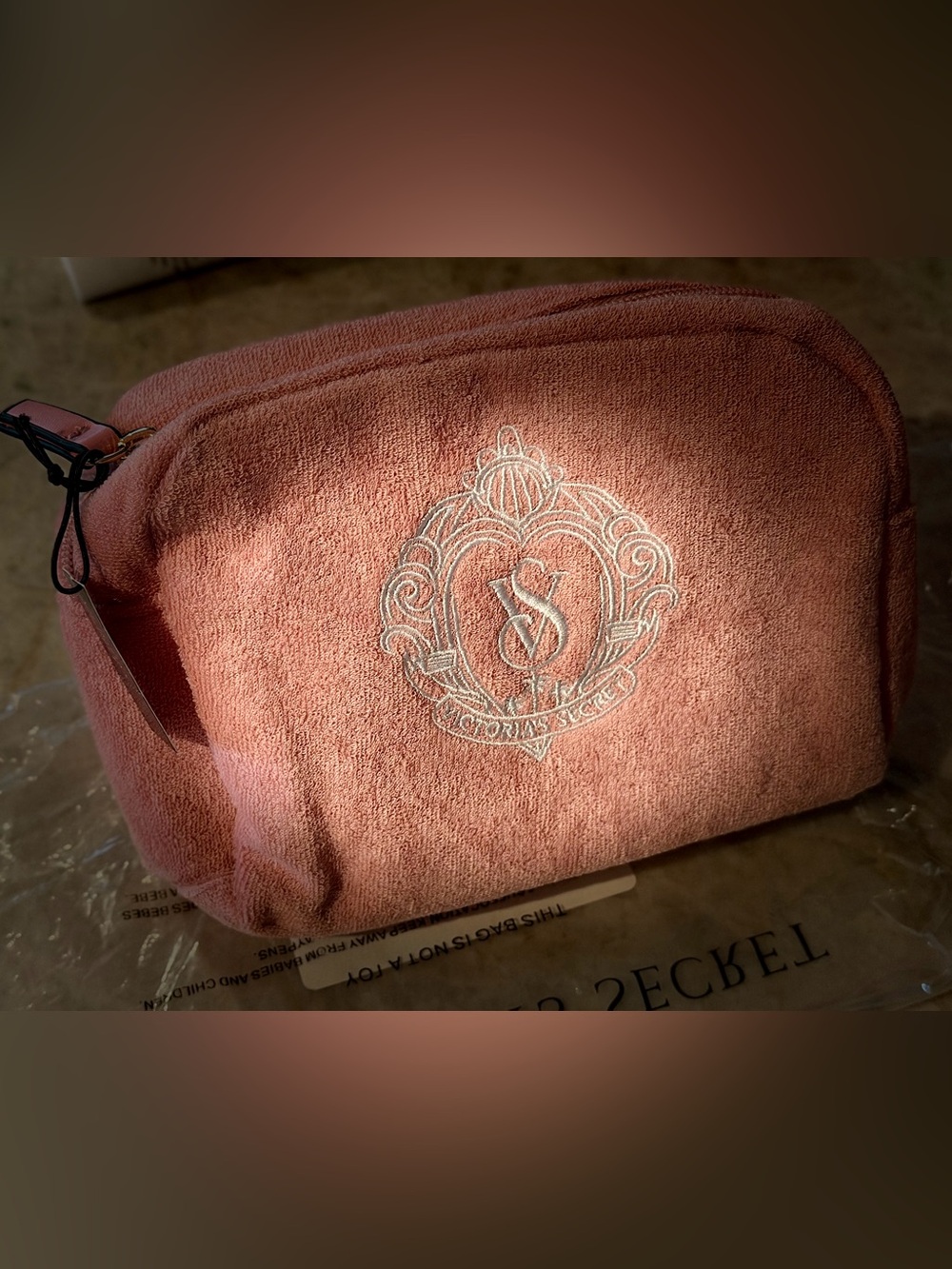 Victoria's Secret toiletry cosmetic bag pouch with Gua sha matching headband